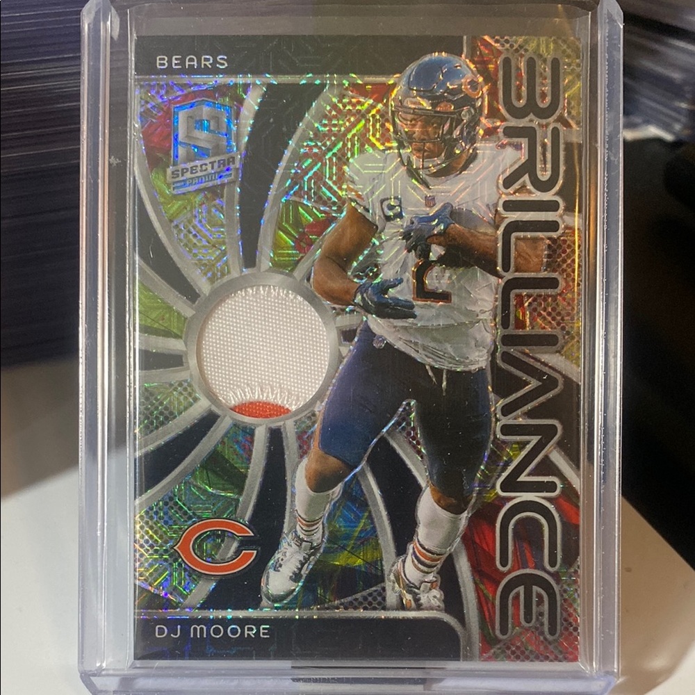 Panini Spectra Brilliance 2024 - DJ Moore Trading Card - Short Print out of 25